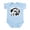 Sky Blue, variant on CafePress - Puggle Black & White Infant Bodysuit - Baby Light Bodysuit, Size Newborn - 24 Months