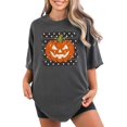thumbnail image 3 of Retro Jack-O-Lantern Pumpkin Halloween Shirt for Women & Teen Girls, Pepper Shirt, L, 3 of 8