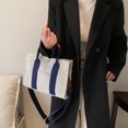 thumbnail image 4 of Bolso de lona para mujer, correa ancha ajustable, bolso informal, bolso mensajero elegante, 4 of 8