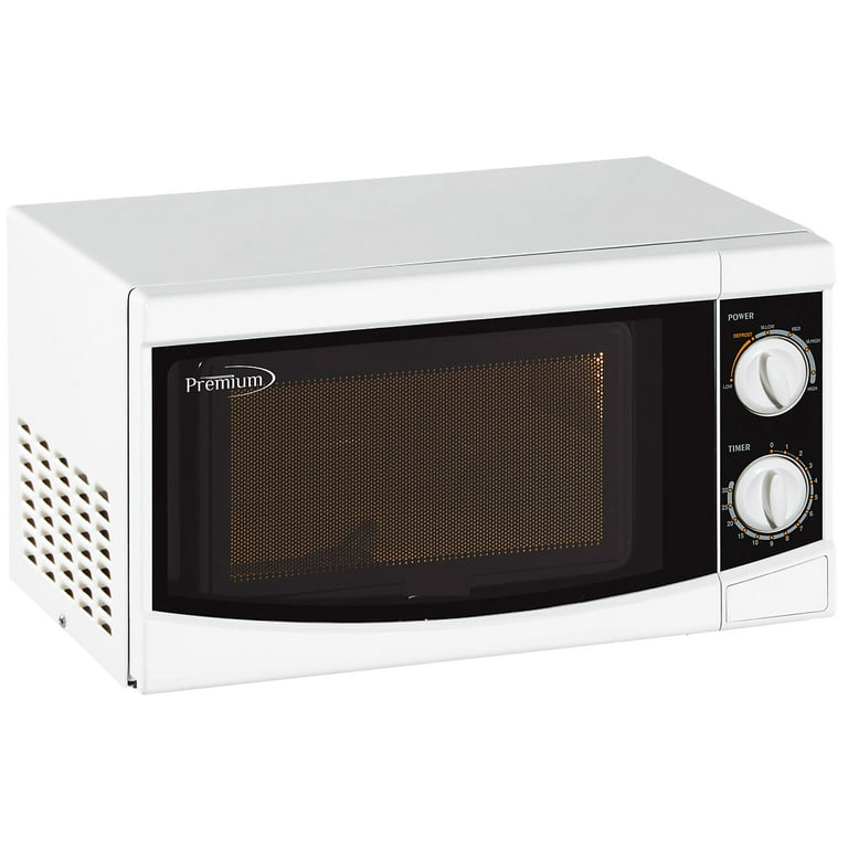 Premium Levella 0.7 Cu. Ft. Countertop Microwave White (PM7077) 
