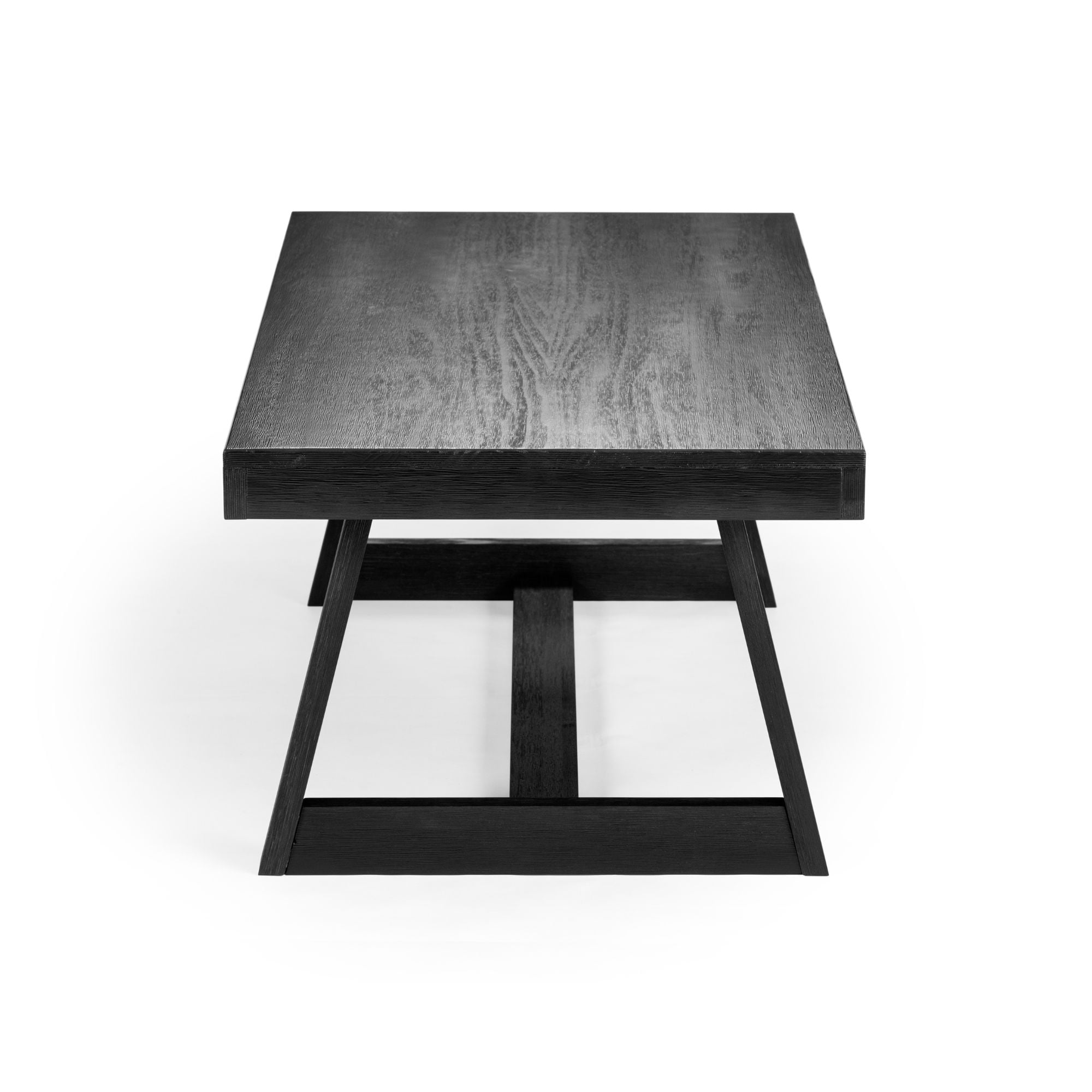 Plank+Beam Farmhouse Coffee Table, 48" Solid Wood Tables for Living Room, Rectangular Center Table