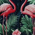 thumbnail image 5 of Patifu Flamingos Jungle Art Deco Shower Curtain with Hooks 36"x72, 5 of 7