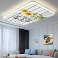 thumbnail image 3 of Ceiling Light Cover for Classroom, Vintage Floral Sunflower Magnetic Fluorescent Light Covers Filter for School,Office, 2X4&nbsp; FT, Pack of 3, Home Sweet Home Rustic Farm Wood, 3 of 8
