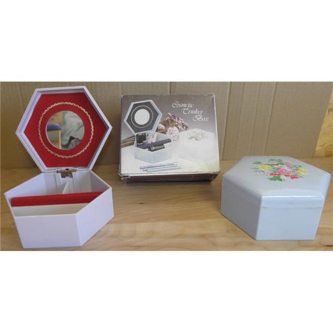 d\u00e9coupage scatola da decorare Dotting Art Hexagonal Wooden Box Jewel Case Dot Paint Decor Art Decoration Box for Jewelry