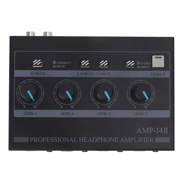 Metal Headphone ,4 Channel Stereo Mini Earphone Splitter For Studio And Stage, Ultra Compact, Low Noise
