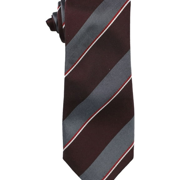 Alfani Mens Tremont Stripe Self-tied Necktie, Red, One Size