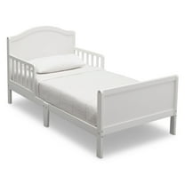 Delta Children Bennett Wood Toddler Bed - Greenguard Gold Certified, Bianca White