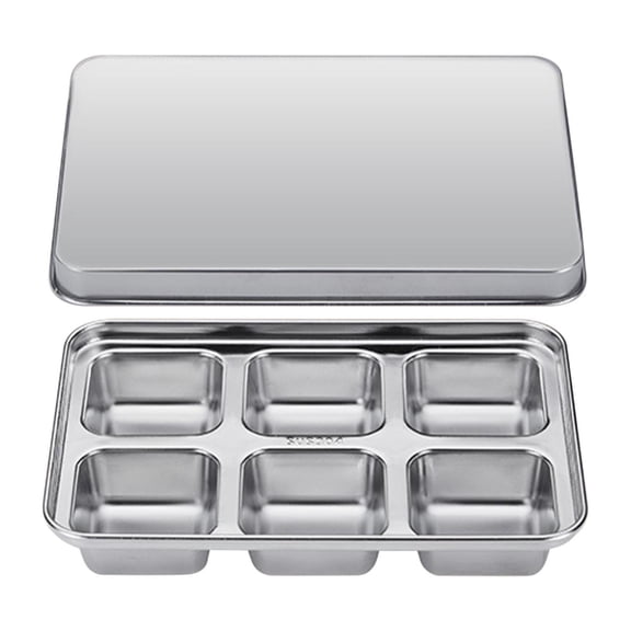 Stainless Steel Ice Cubes Tray With Easy Release Lid For Freezer Cocktail Making silvery #iTa84