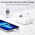 thumbnail image 2 of pannbo USB to USB C Adapter for iPhone 17 Pro Max,Type C Female to A Male Converter 2 Pack, Compatible with Apple Watch S11 S10,AirPods Pro,iPad mini Air,Samsung Galaxy S26 S25, 2 of 7