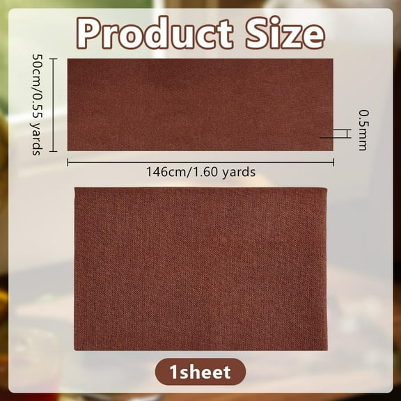 19.7x57.5 Inch Coffee Linen Speaker Grill Cloth Linen Speaker Fabric 0.5mm Thick Stereo Fabric Replacement Mesh Cloth Dustproof Speaker Fabric for Home Stage Speakers Media KTV Boxes Repair