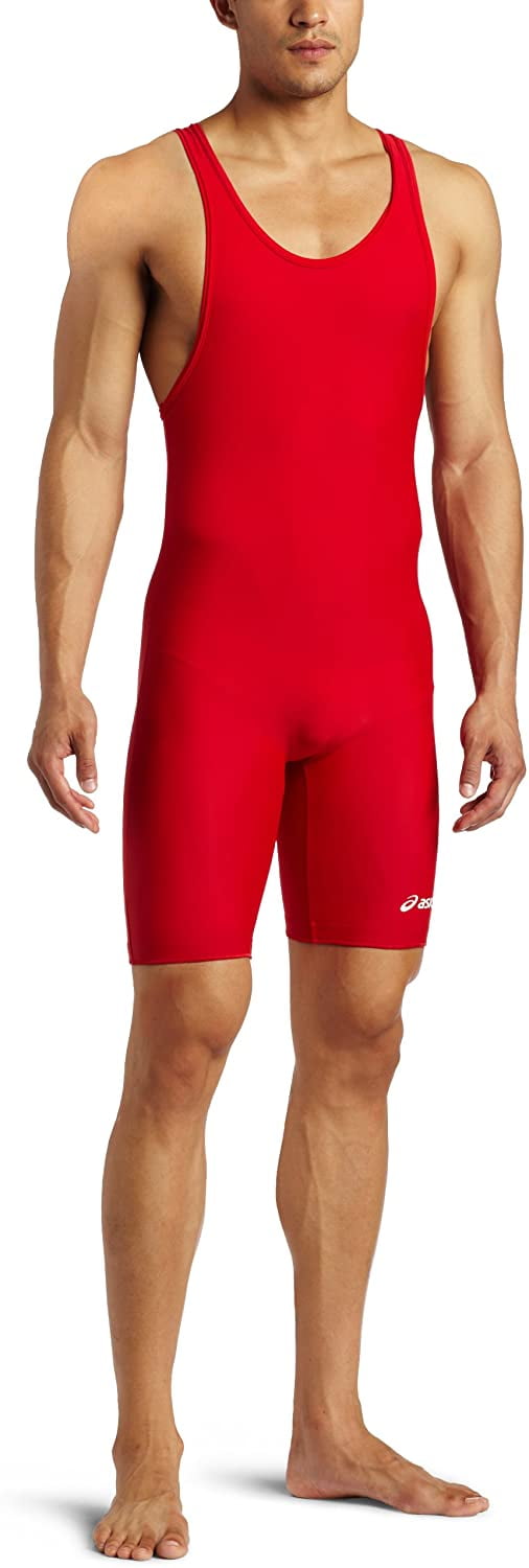 ASICS Men's Solid Modified Singlet, Red 