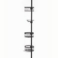 thumbnail image 5 of Utopia Alley Rust-Resistant Tension Pole Shower Caddy, 3 Shelves, Oil Rubbed Bronze Finish, 5 of 9