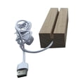 thumbnail image 1 of La pantalla LED creativa enciende el soporte de la lámpara de la base iluminada de madera USB para el cristal Blanco cálido jinwen Mostrar luz nocturna, 1 of 4