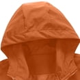 thumbnail image 6 of Men's Cargo Jacket, Loose Fit Hooded Coat With Half Zipper, Spliced Multi-Pocket Design For Outdoor & Work Orange XL, 6 of 8