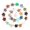 20x20mm, variant on 50pcs/lot Natural Stone Moon Pendants Charms Necklace For Jewelry Making -17x21mm