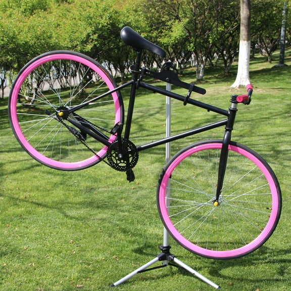 WESIEVYA Bikes Holder Stand 1Set Heavy Duty Steel Rubber Coating for Home Use