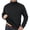 Black, variant on Migroa Men's Thermal Base Layer Top, Fleece Lined Long Sleeve Shirt, Thickened Warm Undershirt for Winter, Can Be Worn Alone As Casual Tee, Solid Color Versatile Staple, Essential