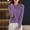 01 Purple, variant on YueHuiYing Women Hooded Sweater Winter Long Sleeved Knitted Outerwear Drawstring Casual Pullover Sweater