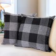 thumbnail image 1 of Zulay Home Paquete de 2 Fundas de Almohada de Cuadros Buffalo - F, 1 of 3