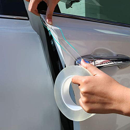 30mm10m Vilihy Car Stickers Car Door Sill Sticker Protector Multifunction Nano Tape Auto Bumper Strip Car Door Protect Scratchproof Accessories for Car Door Edge Bumper Corner Eyebrow Mirror