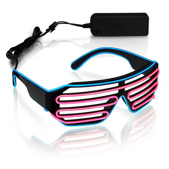 Blinkee UELSNGLS-BP Ultra Electro Luminescent Sunglasses, Blue & Pink