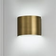 thumbnail image 4 of WAC Lighting Pocket 7" 1-Light LED Traditional Aluminum Wall Sconce in Brass, 4 of 6