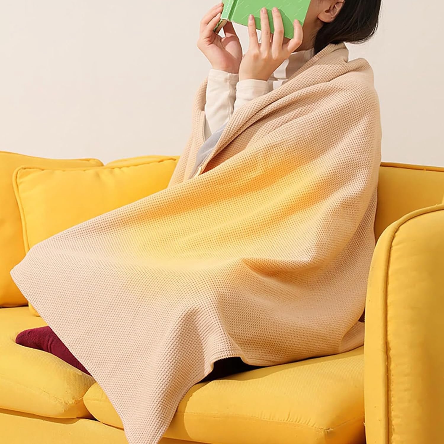 Heated Shawl Wraps for Women, Portable ， Wearable ，Cordless USB Powered Electric Heated Blanket with 3 Heating Levels for Winter Warmth
