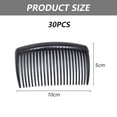 thumbnail image 2 of Plastic hair side comb with long teeth hairpin clip Women's decorative headwear bun accessoriesBlack, 2 of 4
