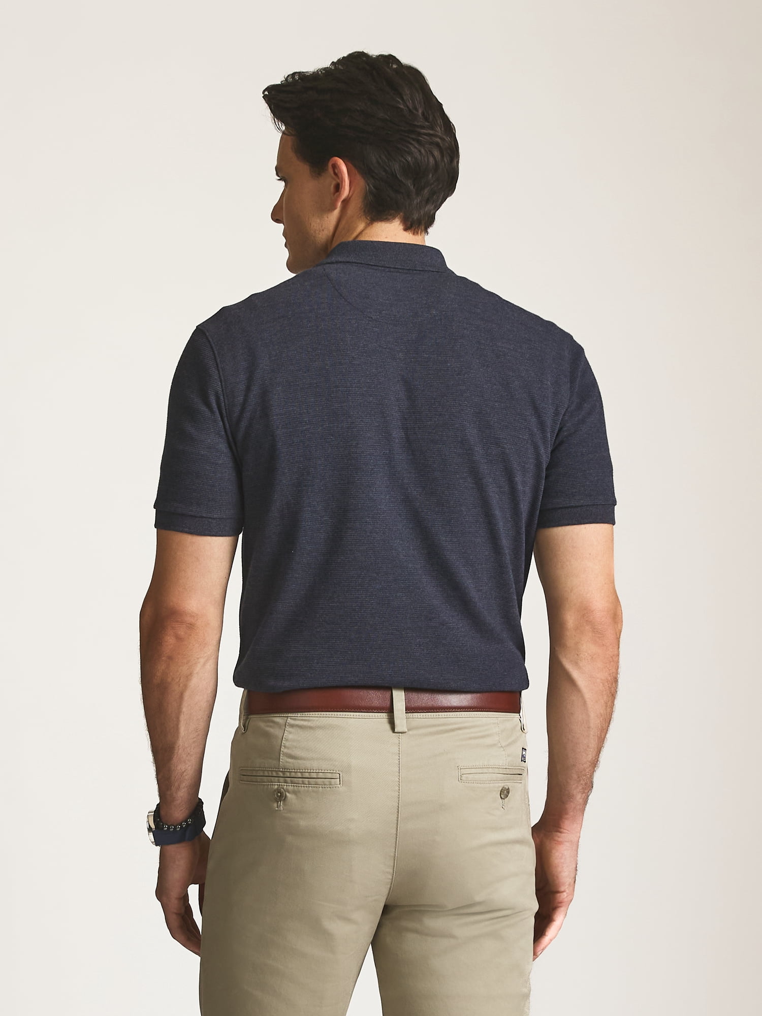 Chaps Men’s and Big Men’s Seacoast Wash Ribbed Knit Polo, Sizes S–3XL