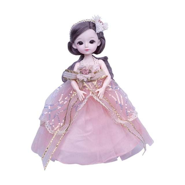 Muñeca BJD Perfecl 1/6 12 pulgadas 23 articulaciones Vestido rosa
