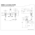 thumbnail image 5 of Kingston Brass KB966AX Victorian Widespread Bathroom Faucet, Antique Copper, 5 of 5