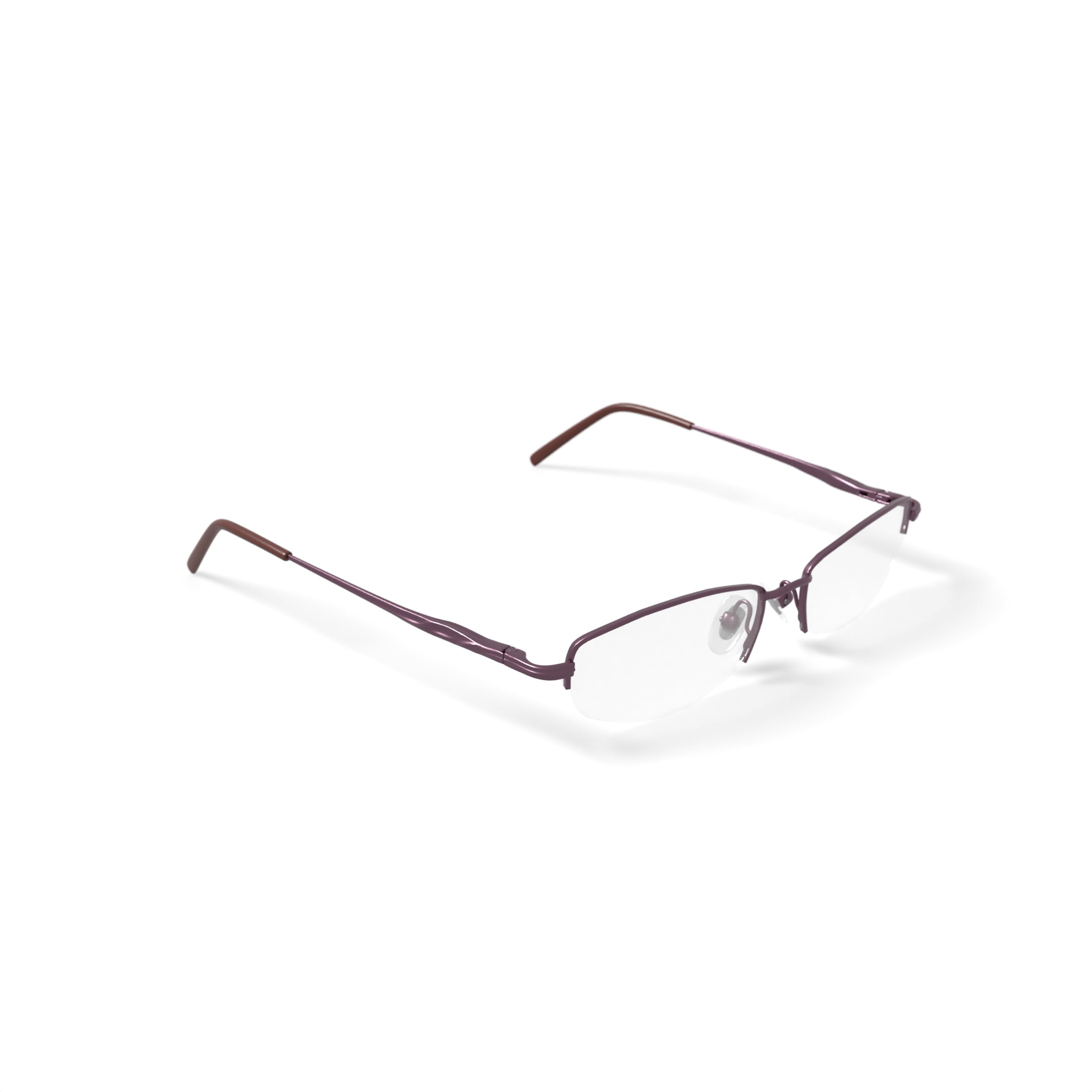 Walmart Women's FM9198 Oval Prescription Eyeglasses with Case, Shiny Pink