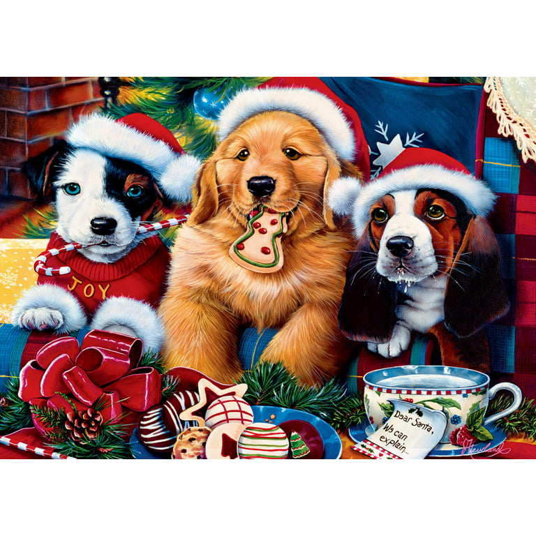 Puppy Puzzle, Cute Dog Puzzle, Puzzle Gift, Family Gift, Jigsaw Puzzle, Art  Puzzle, Holiday Christmas Gift, 252, 500, 1000 Pieces for Adult 