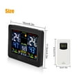 thumbnail image 5 of JIAHAOO Weather Clock Radio Frequency Wireless Indoor Outdoor Thermometer Hygrometer Forecast Dual Alarm 6 inch, 5 of 7