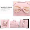 thumbnail image 4 of Mini mochila para niñas Dibujos animados más lindos para niños pequeños Lentejuelas Arco Orejas de ratón Bolsa de viaje Mochila escolar de hombro de moda Monedero Regalo para niñas adolescentes W, 4 of 5
