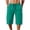 Mint Green, variant on Havenre Men's Capri Pants 3/4 Joggers Gym/Workout/Hiking Below Knee Long Shorts Lightweight Quick Dry Drawstring Elastic Waist Short Pants with Zipper Pockets White M