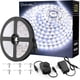 thumbnail image 1 of Onforu Tira de luces LED blancas, cinta de luz LED regulable de 16.4 pies, tira de luz blanca de luz diurna de 6000 K, luz de espejo de tocador flexible de 300 LED, luz de cuerda de cinta de 5 m 12 V, 1 of 3
