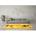 thumbnail image 3 of Ahgly Company Machine Washable Indoor Rectangle Abstract Yellow Modern Area Rugs, 8' x 12', 3 of 4