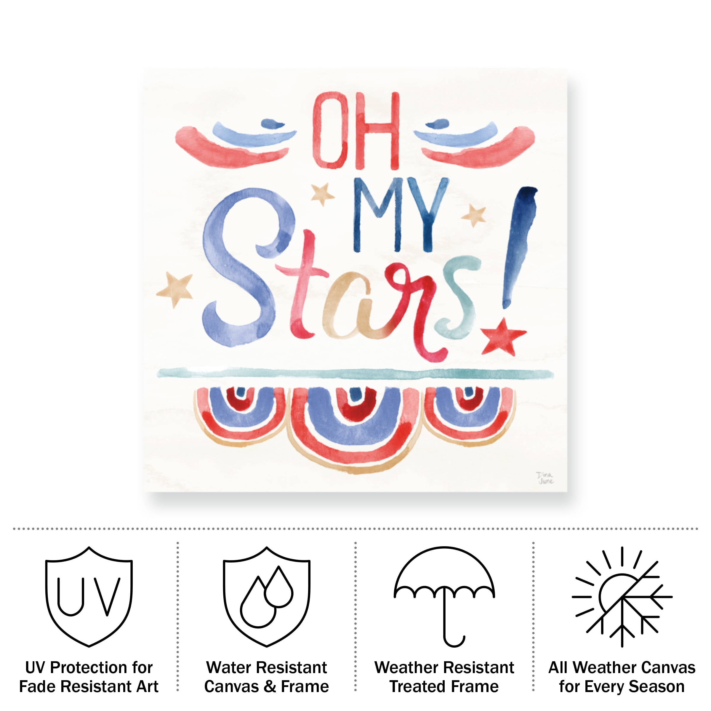 Dina June 'Oh My Stars VI' Outdoor All-Weather Wall Decor