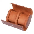 thumbnail image 1 of Estuche de Viaje con Rollo de Reloj de 1 Ranura, Vitrina Portátil de Vintage para Relojes, Caja de Almacenamiento para Relojes, Organizadores de Relojes, Marrón M, 1 of 6