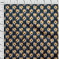 thumbnail image 4 of oneOone Polyester Lycra Navy Blue Fabric Asian Retro Floral Sewing Fabric By The Yard Printed Diy Clothing Sewing Supplies 56 Inch Wide, 4 of 4