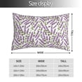 thumbnail image 2 of KLL Lavender Flowers Pillow Covers Envelope Closure,Super Soft and Cozy Fuzzy Fleece Pillow Case Cover (No pillow core） 16"x24", 2 of 5