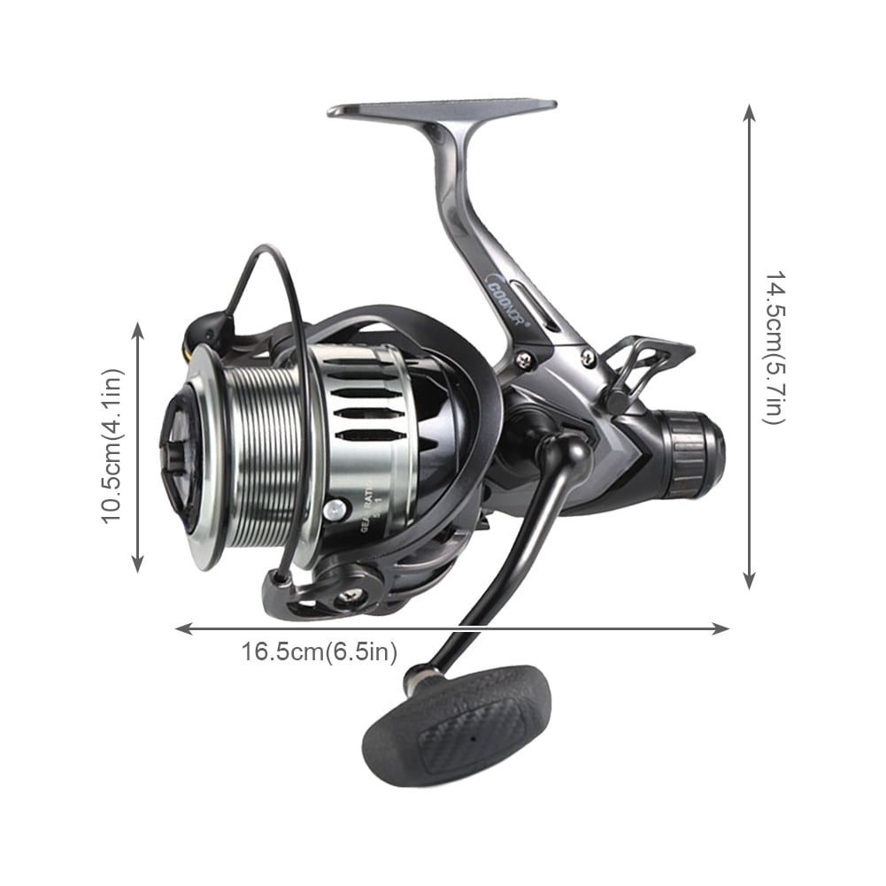 HUISZJ Spinning Fishing Reel, Metal Fishing Reel Spool Fishing Reel, Carp Fishing Accessory Fishing Tackle