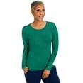 thumbnail image 5 of Healing Hands Women's Underscrub Soft Knit Melissa Longsleeve Scrub Tee with Breathable & Easy Care Fabric 5047, 5 of 6
