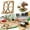 4+2PCS Rice Ball Mold, variant on Onigiri Mold,Onigiri Bamboo Rice Ball Mold Set,Come With Press Plate Triangle Sushi Mold for Japanese,Musubi Wooden Classic Maker Lunch Bento Picnic Family Home DIY(Big Size)