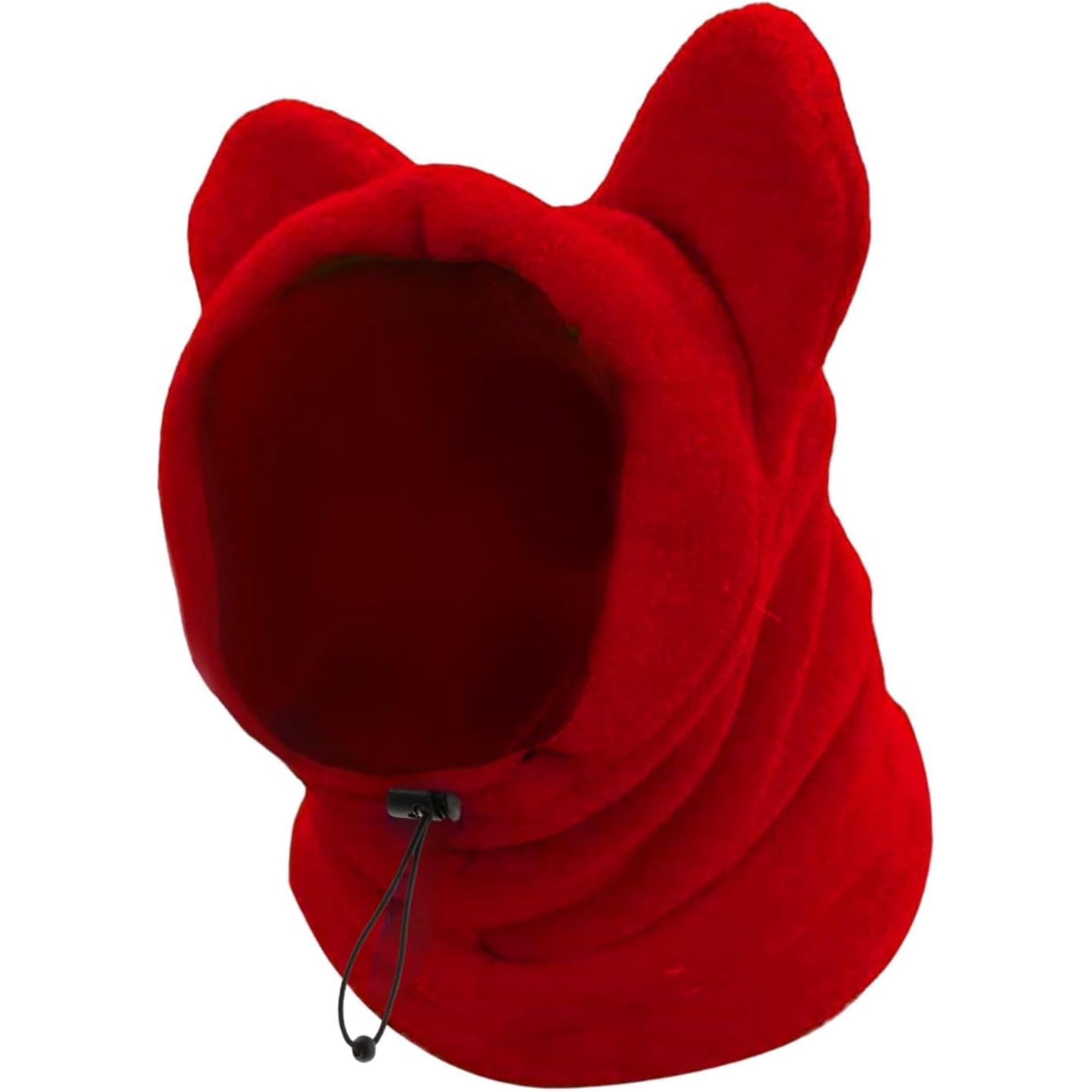 ZooWhale Winter Dog Warm Hat Dog Ear Cover Dog Neck Ear Warmer Scarf Headband Protector Dog Snood Head Wrap Christmas Dog Hat Costume New Year Pet Hat
