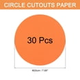thumbnail image 2 of 30 PCS recortes de papel en forma de círculo naranja de 8 pulgadas para manualidades de bricolaje y decoración de tablones de anuncios en el aula, 2 of 6