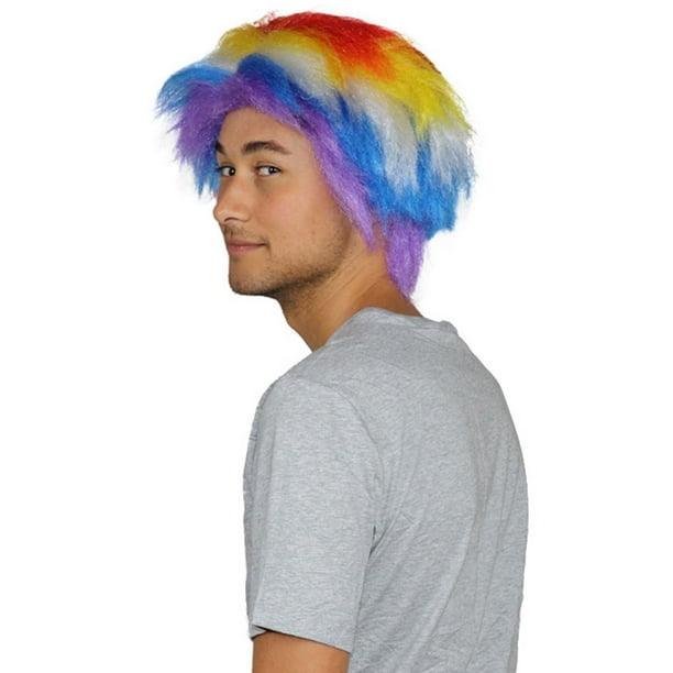 Rainbow Pop Wig Budget Wigs Unisex Rainbow Pop Wig Budget Wigs Unisex