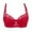 Red, variant on Womens Lace Bra Sheer Balconette Underwire Unlined Everyday Bras Purple 90B