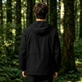 thumbnail image 7 of Sewkxo Mens Rain Jacket Lightweight Raincoat Waterproof with Hood Outdoor Windbreaker Jacket Travel Rain Jackets,Black 3XL, 7 of 7